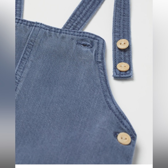 H&M Organic Cotton Lyocell Blend Overalls, size 6M (4-6M) - Picture 2 of 11